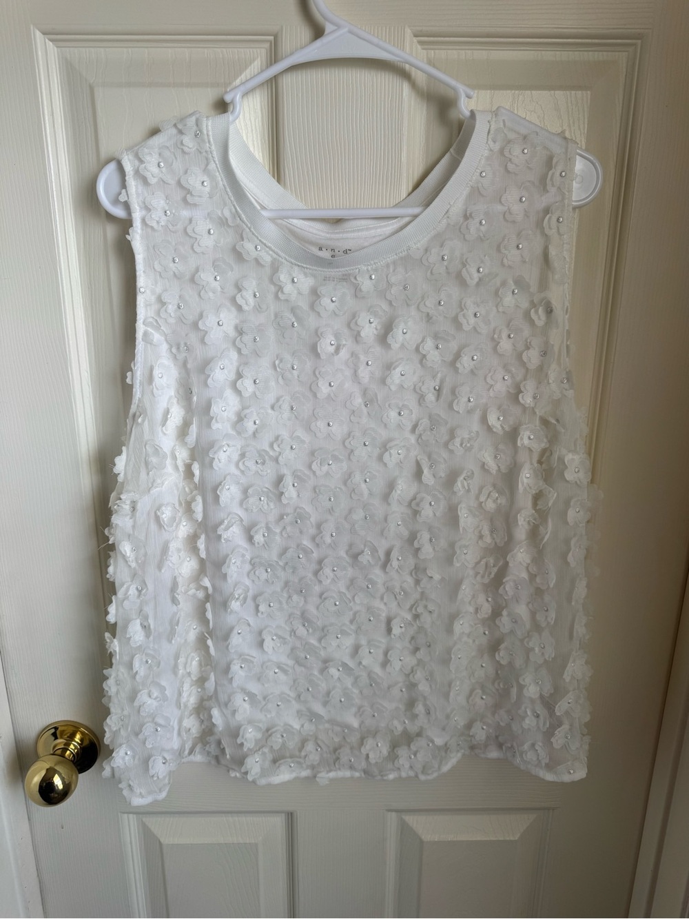 A New Day Sheer Floral Tank Top